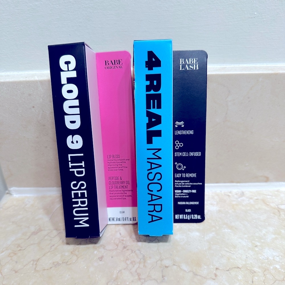 Babe Original mascara and lip serum